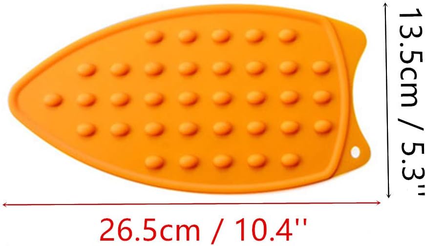 MIAO JIN 4 Pcs Heat-Resistant Silicone Iron Rest Pad for Ironing Board Steam Compact Iron (Blue, Red, Green, Orange): Home & Kitchen