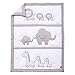 Trend Lab Safari Chevron 3 Piece Crib Bedding Set, Can Be Used As A Blanket Or A Playmat for Tummy Time, Includes Quilt, Fitted Crib Sheet and Skirt