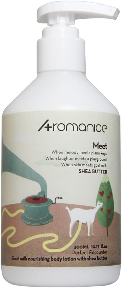 Aromanice Goat Milk Body Lotion,Shea Butter,Daily Nourishing Moisturizing,300ML(10.1 Oz)