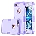 LONTECT for iPhone 7 Plus Case Hybrid Heavy Duty Shockproof Full-Body Protective Case with Dual Layer [Hard PC+ Soft Silicone] Impact Protection for Apple iPhone 7 Plus - Light Purple