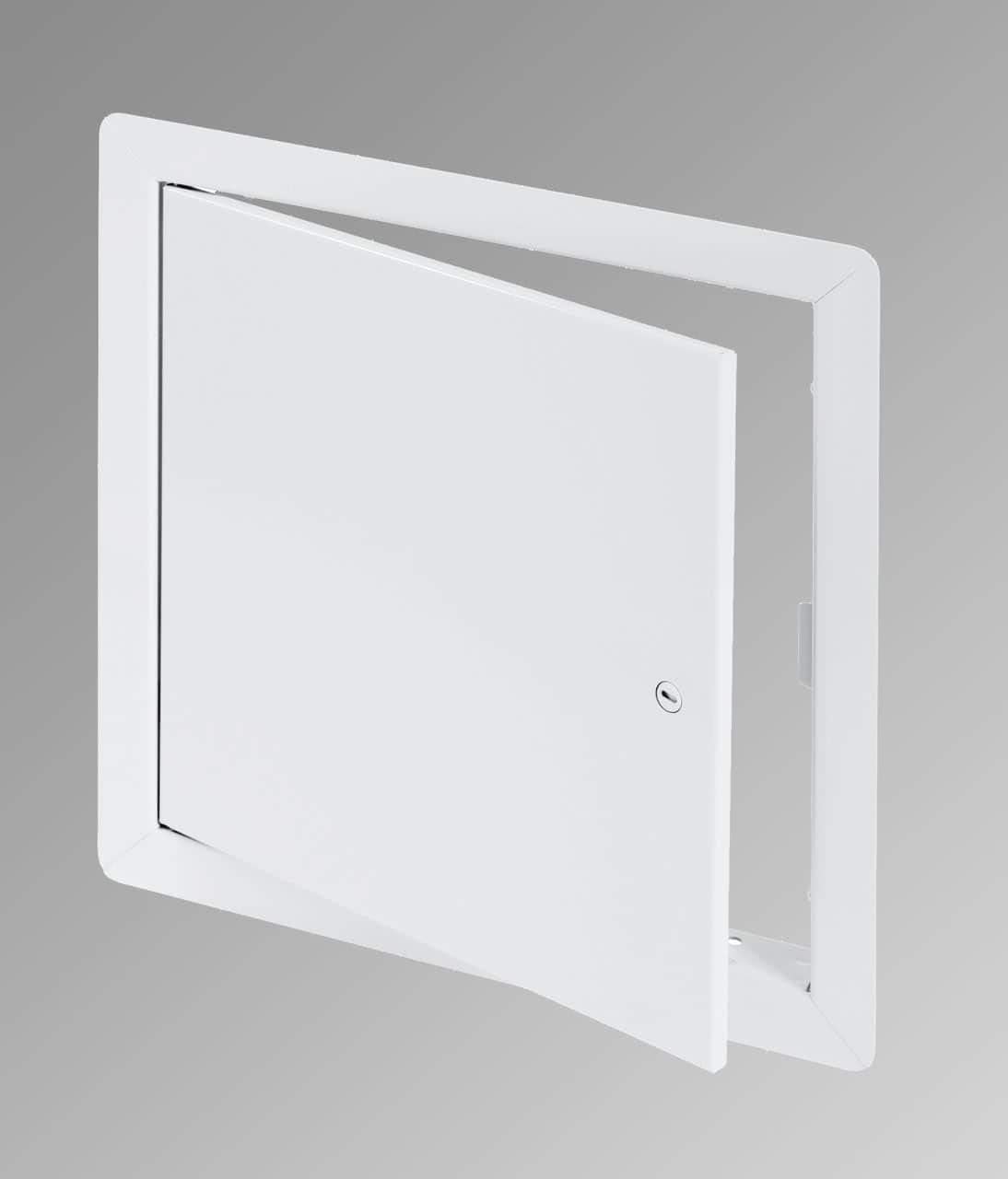 BEST BA-AHD 12" x 18" Metal Access Panel with Concealed Pin Hinge, LEED Compliant 16-Gauge Steel Access Door for Non-Rated Drywall/Ceilings, White Drywall Panel with Rounded Corners, Screwdriver Latch