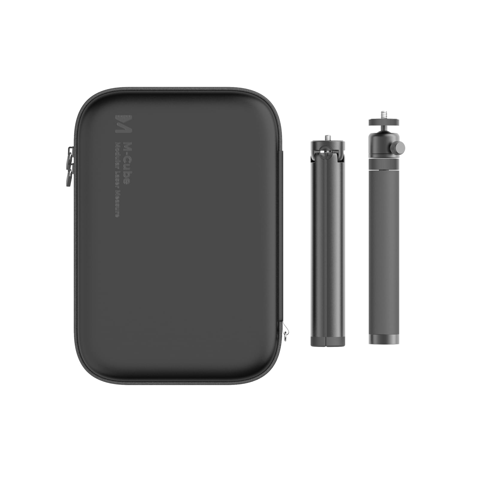 HOZO Laser Measuring Tool Protection Case for M-Cube - Including 10-30 inch Adjustable Laser Level Aluminum Tripod with Portable Handle and M-Protection Case for protection and organization