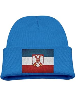 Serbian Flag Kid's Hats Winter Funny Soft Knit Beanie Cap children Unisex