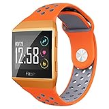 NO1seller Top Fitbit Ionic Bands Small Large for Women Men, Soft Silicone Sport Band Replacement Accessories with Ventilation Holes for Fitbit Ionic and Adidas Smartwatch