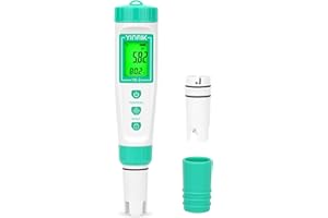 YINMIK Digital pH Meter with Extra Replaceable Probe, Pocket pH Tester for Hydroponics, Accurate Water Tester for Swimming Po
