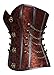 Charmian Women's Spiral Steel Boned Steampunk Gothic Bustier Corset with Chains