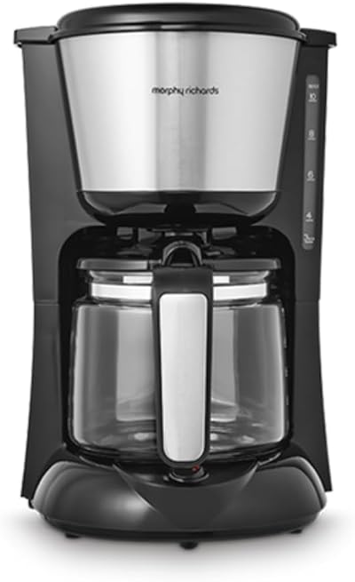 Morphy Richards Equip Filter Coffee Machine 10 Cup Pour Over Anti-Drip