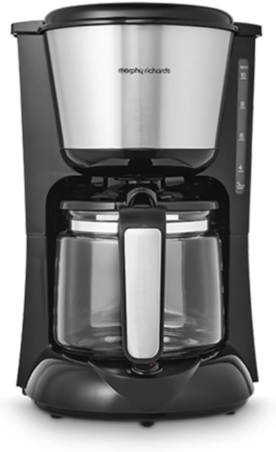 Morphy Richards Equip Filter Coffee Machine 10 Cup Pour Over Anti-Drip