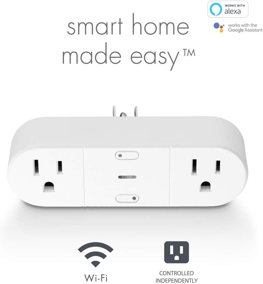Globe Electric 50020 Collection Smart Plug, White - - 
