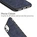 SALAWAT for iPhone 11 Case, Slim PU Leather Vintage Shockproof Phone Case Cover Lightweight Premium Soft TPU Bumper Hard PC Hybrid Protective Case for iPhone 11 6.1inch 2019 (Blue)