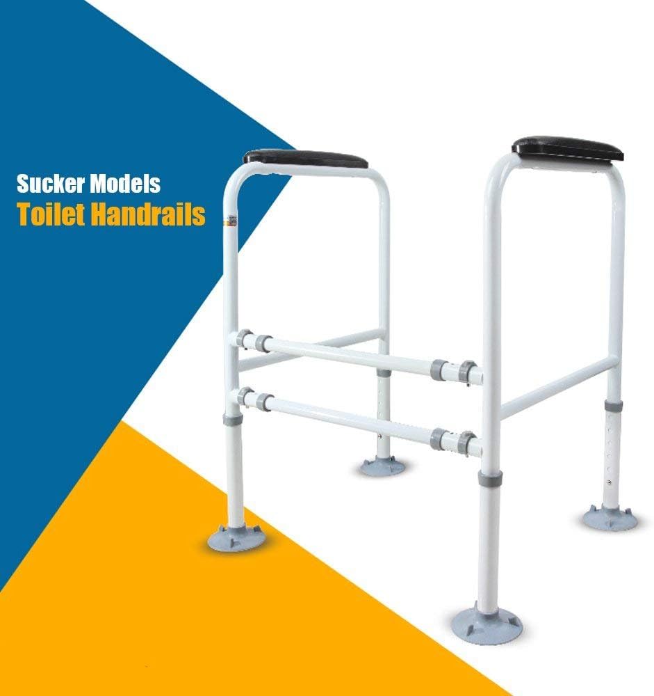 Doremy Bathroom Safety Toilet Rail Stand Alone Adjustable Handrail Frame Suction Cups for The Elderly and The Pregnant Weak Patients Disabled Postoperative Safe Support Aid: Health & Personal Care