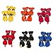 Jocestyle Waterproof Dog Shoes Rain Snow Dog Booties Waterproof Rubber Anti-Slip Shoes for Small Dog Puppy 1 Set(Color Random)
