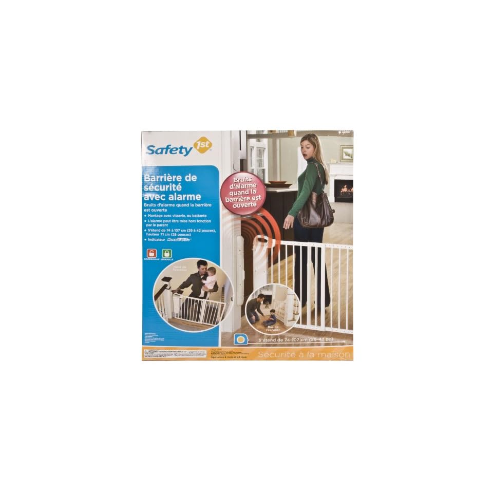 Safety 1st Security Alarm Gate, White Indoor Safety Gates Baby on PopScreen