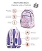 High Sierra Curve Backpack, Delicate Lace/Lavender/White with Lunch Kit, 18.5 x 12.5 x 8.5-Inch