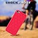 Fintie iPod Touch 6th Generation Case - [Shock Proof] Anti Slip [Honey Comb Series] Silicone Protective Case Cover [Kids Friendly] for Apple iPod Touch 6 / iPod Touch 5, Magenta