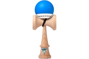 KROM - Kendama Toy POP Dark Blue - High Wood Quality - Extra Strong - for Beginner and Pro - Gift Pack : Extra String + Stickers