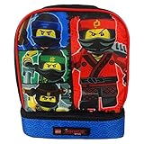 Lego Ninjago 4 Character Dual Compartment Insulated Lunchbox