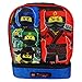 Lego Ninjago 4 Character Dual Compartment Insulated Lunchbox