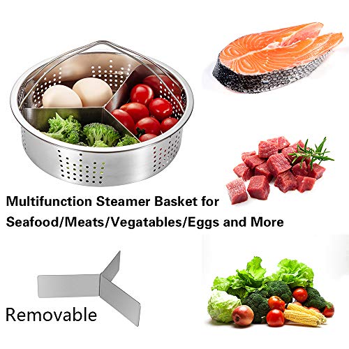 Instant Pot Accessories - 13 PCS Accessories Compatible with 5/6/8 Qt Instant Pot / Pressure Cooker - Steamer Baskets,Non-Stick Springform Pan,Egg Rack,Egg Bites Mold,Kitchen Tong and More