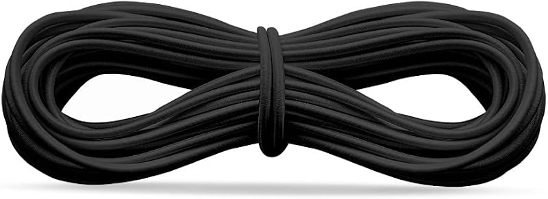Realm Elastic Cord Round Hat Elastic Black White 1mm 2mm 3mm 5 m