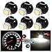 cciyu 6 Pack White T4/T4.2 Neo Wedge LED Bulb A/C Lights
