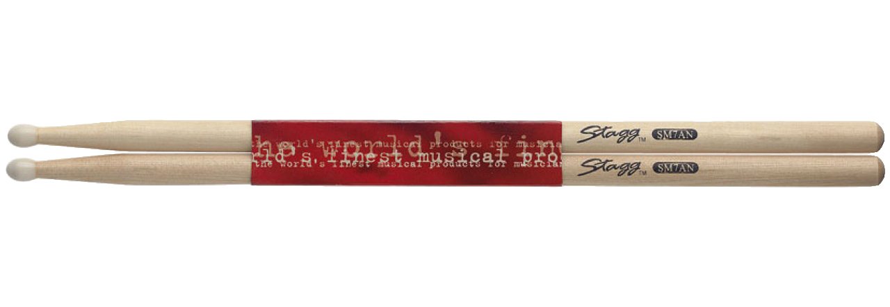 Stagg SM7AN 7A Maple Drum Sticks with Nylon Tip — image 1