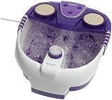 Conair FB51R Cord Reel Massaging Jet Footbath, Purple and White