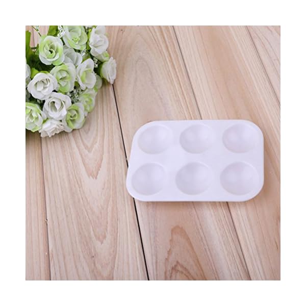 ROSENICE 12 StÃ¼cke Mischpalette fÃ¼r KÃ¼nstler Wasserfarben Ãl Acryl Malerei (WeiÃ) – Bild 7