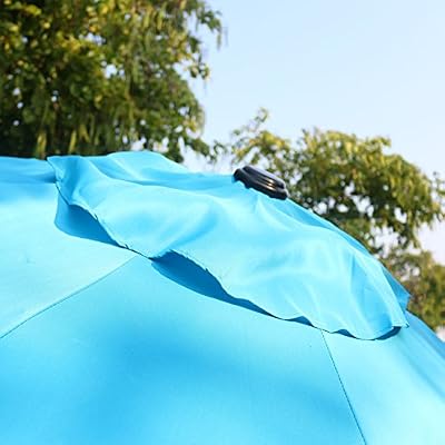 Amazon Com Sunnyglade 9 Patio Umbrella Outdoor Table Umbrella With 8 Sturdy Ribs Blue Garden Outdoor