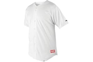 Rawlings Men's Full Button Jersey with Raglan Sleeves