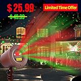 Laser Christmas Lights Outdoor Landscape Star String Projector IP65 Plastic Decoration Red & Green Laser Light in Bronze by Cheriee