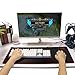 Combaterwing Gaming Mouse Pad, Large Computer Wireless Mouse Mat with Stitched Edges Silky Smooth and Ultra Thick Wide Size 27.56 X 11.81 X 0.08 inches (Black)