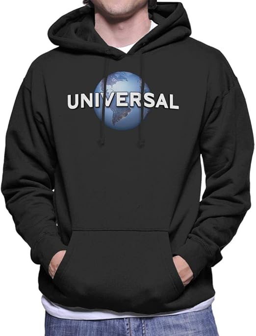 Universal Classic Logo Men's Hooded Sweatshirt Amazon.co.uk Clothing