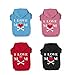 EXPAWLORER I Love My Mommy Dog Cat Fleece Sweatshirt Hoodies Costumes Black M