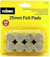 Rolson 61310 48 pc 25 mm Felt Pads view 3