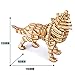 Rolife 3D Wooden Puzzle Wild Animal Toy-DIY Tiny Model Kit-Animal Action Figure-Assembly Jigsaw Puzzle-Home Decoration-Educational Birthday Easter Day Gift for Nephew/Son/Grandson/Boys/Girls(Wolf)