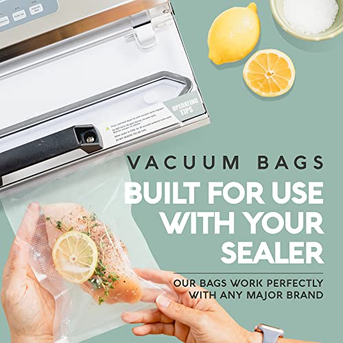Avid Armor Pint Size Vacuum Sealer Bags, Vac Seal Bags for Food Storage, Meal Saver Freezer