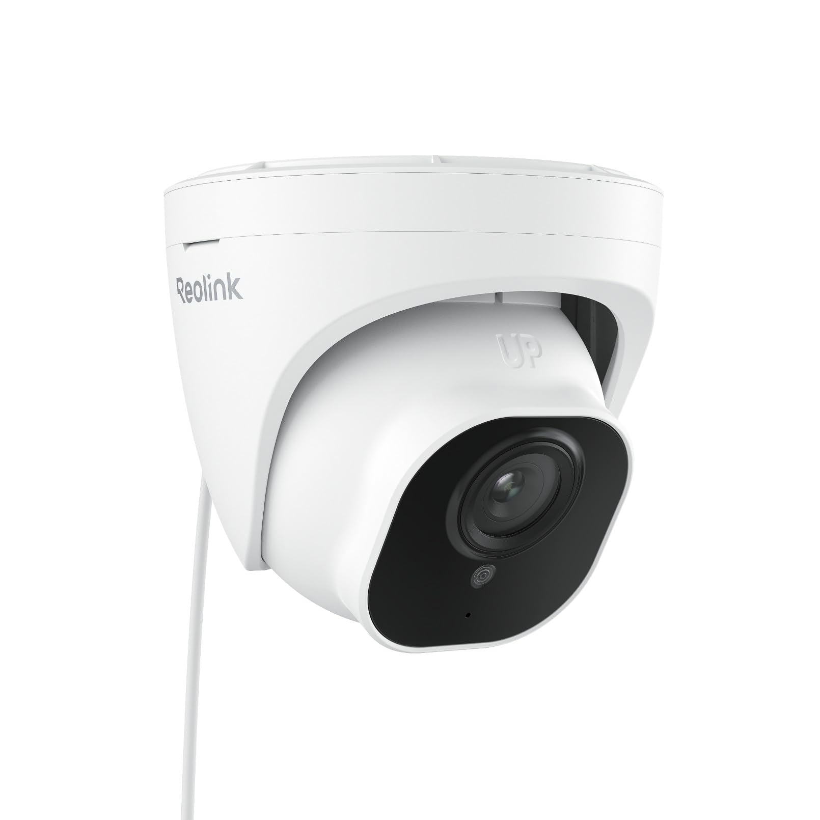 REOLINK Security Camera Outdoor, IP PoE Dome Surveillance Camera, Smart Human/Vehicle Detection, Work with Smart Home, 100ft 5MP HD IR Night Vision, Up to 256GB microSD Card, RLC-520A