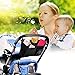 Top Universal Stroller Organizer by SNHNY; The Best Stroller Accessories; Universal Baby Diaper Stroller Bag with Accessary Bag. (Black Simpler)