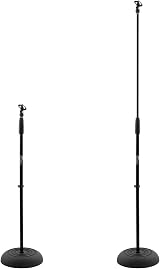 Tiger Microphone Stand with Round Base Black - Adjustable, Durable view 4