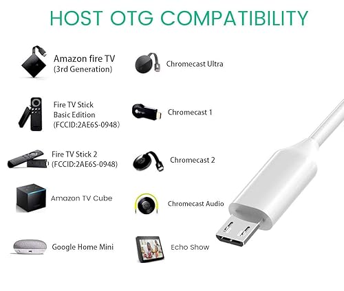 Ethernet Adapter for fire Stick TV Cube, Google Chromecast Ultra