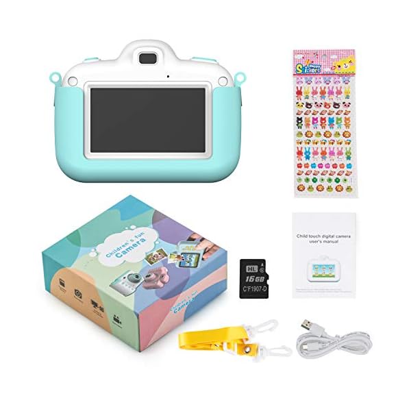 Kinderkamera Digital Kamera, Vannico Touch Screen Kinder Selfie Mini HD Kamera Mädchen Jungen, Digitalkamera für Kinder… – Bild 8