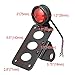 Amazicha LED License Plate Holder Stop Running Tail Lights Taillight Side Mount for Harley Motorcycle Bobber Chopper