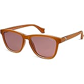 SOJOS Ocean Collection Retro Polarized Large Rectangular Sunglasses Women Men Recycled Plastic Eco-friendly Shades, Baleen
