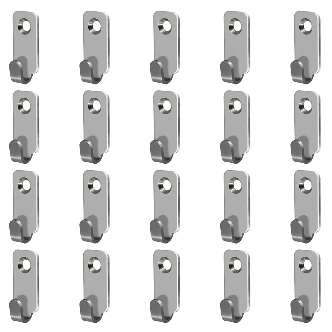 Photo 1 of Adiyer 20pcs Heavy Duty Hanger 304 Stainless Steel Wall Mounted Mini J Hook for Mirror Picture Frames Hanging Wire/D Rings/Keyhole Hangers