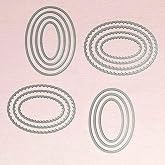 14 Pcs/lot Layering Ovals Cutting Dies, Layering Ovals Die Cuts,DIY Scrapbooking Artist Metal Cutting Dies Stencils for Scrapbooking Card Making New Embossing Stencil Crafts