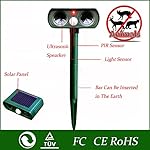 Solar Powered Ultrasonic Outdoor Animal & Pest Repeller - Motion Activated