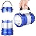 CaseTop Outdoor Camping Lamp, Portable Outdoor Rechargeable Solar LED Camping Light Lantern Handheld Flashlights with USB Charger, Perfect Hiking Fishing Emergency Lights - Blue