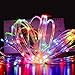 SEMILITS Solar Outdoor String Lights 100LED 33Ft Copper Fairy String Lights Waterproof LED Rope Lights for Patio Easter Christmas Party