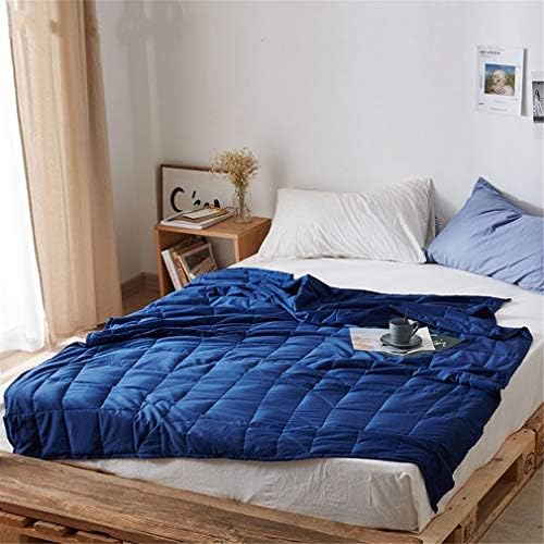 SBTD Luxury Weighted Blanket Better Sleep & Stress Relief, Gravity Blanket for Kids & Adults with ADHD, Insomnia Autism, OCD (Navy, 150x200cm(59x78.7inch))